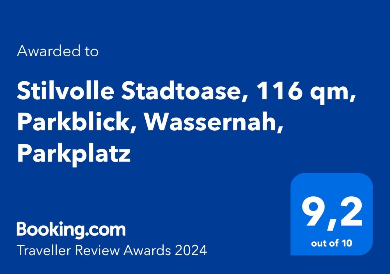 Stilvolle Stadtoase, 116 Qm, Parkblick, Wassernah, Parkplatz Вилхелмсхафен Екстериор снимка